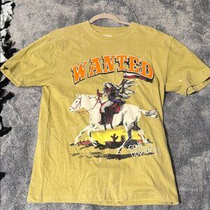 Men's Graphic Tee in Mustard Yellow